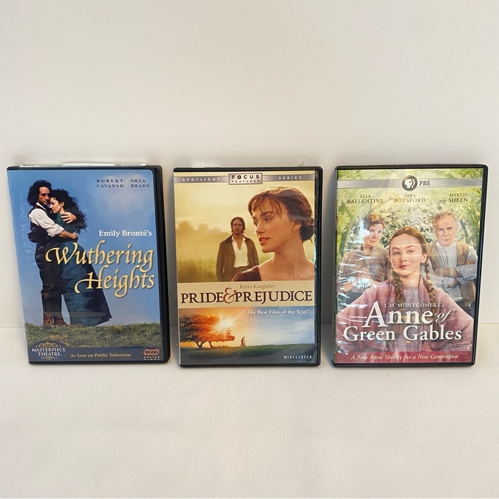 Wuthering Heights/ Pride & Prejudice/ Anne Of The Green Gables DVD Bundle